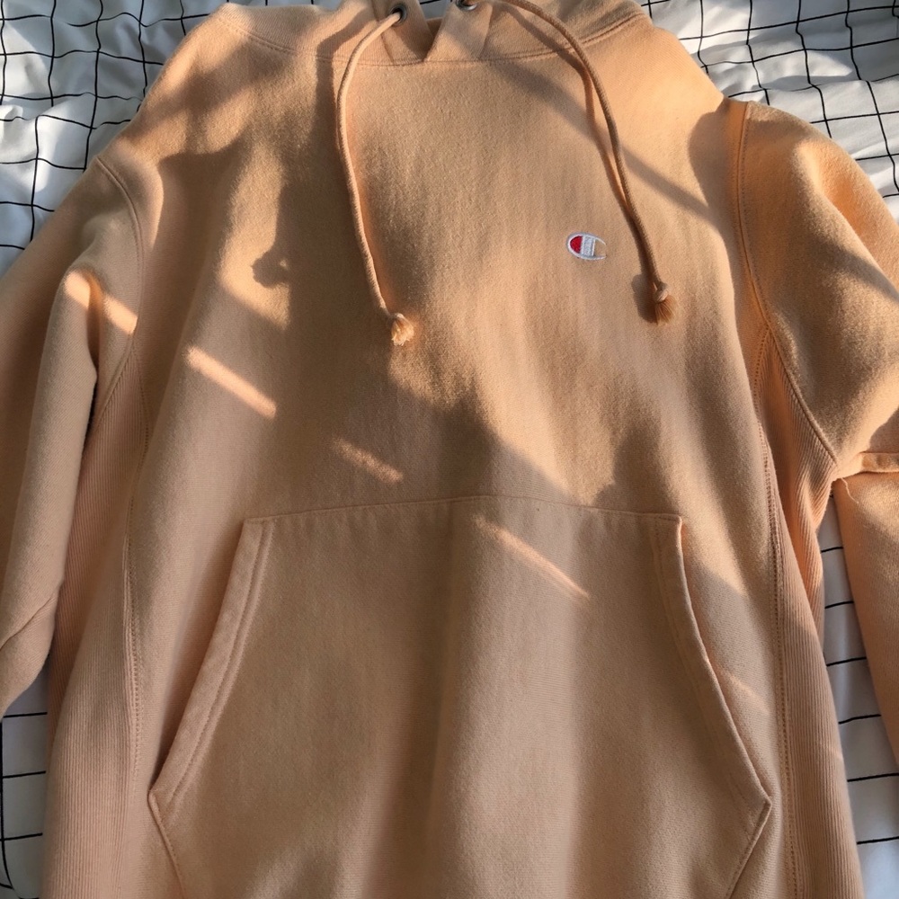 Yellow oversized champion sweater